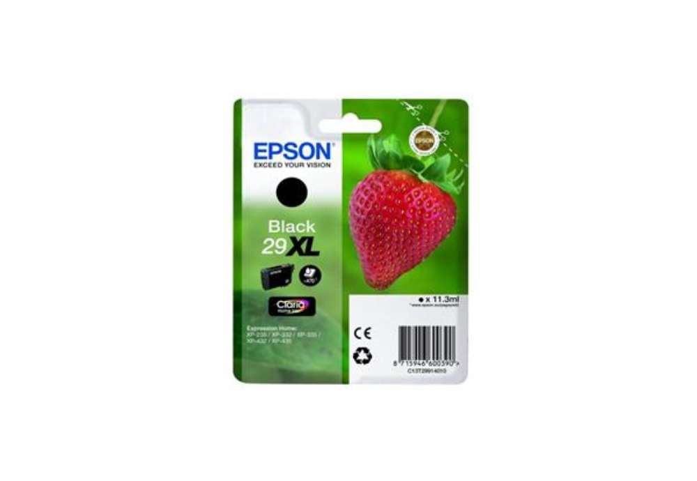 Immagine di Cartuccia inkjet alta capacità ink pigmentato Fragola T29XL Epson nero C13T29914012