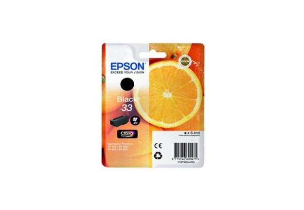 Immagine di Cartuccia inkjet ink pigmentato Arance T33 Epson nero C13T33314012