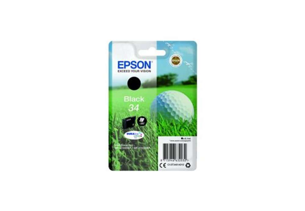 Immagine di Cartuccia inkjet Pallina da golf 34 Epson nero C13T34614010