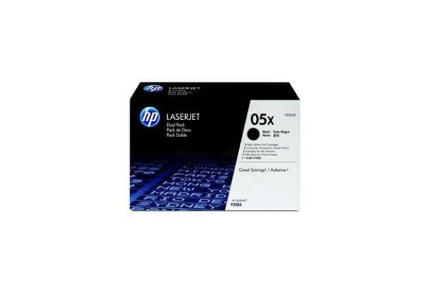 Immagine di Toner alta capacità 05X HP nero  Conf. 2 - CE505XD