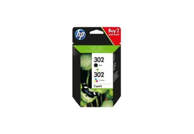 Immagine di Cartucce inkjet 302 HP nero +colore  Combo pack - X4D37AE