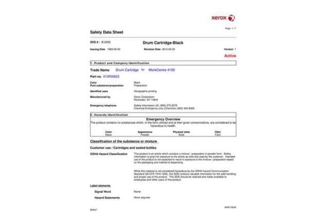 Immagine di Tamburo standard Xerox nero  013R00623