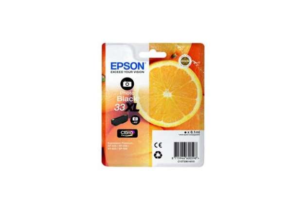 Immagine di Cartuccia inkjet alta capacità Arance T33XL Epson nero fotografico C13T33614012