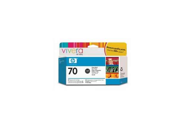 Immagine di Cartuccia inkjet ink pigmentato 70 HP nero fotografico C9449A