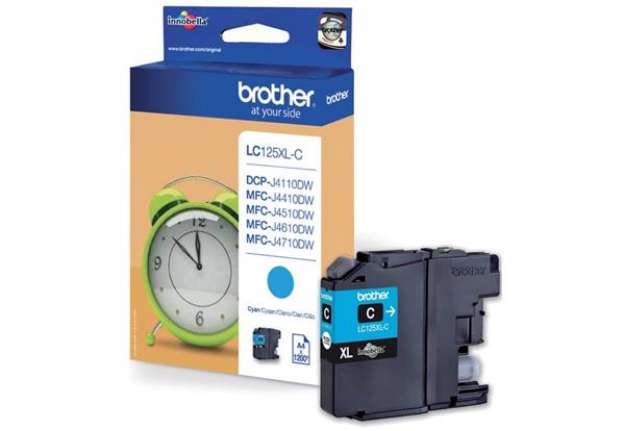 Immagine di Cartuccia inkjet alta resa LC-125 Brother ciano LC-125XLC