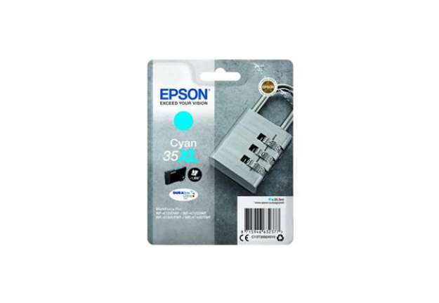 Immagine di Cartuccia inkjet alta capacità Lucchetto 35XL Epson ciano C13T35924010