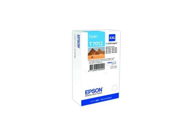 Immagine di Cartuccia inkjet altissima resa ink pigmentato T7012 Epson ciano C13T70124010