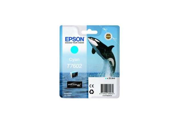 Immagine di Cartuccia inkjet T7602 Epson ciano  C13T76024010