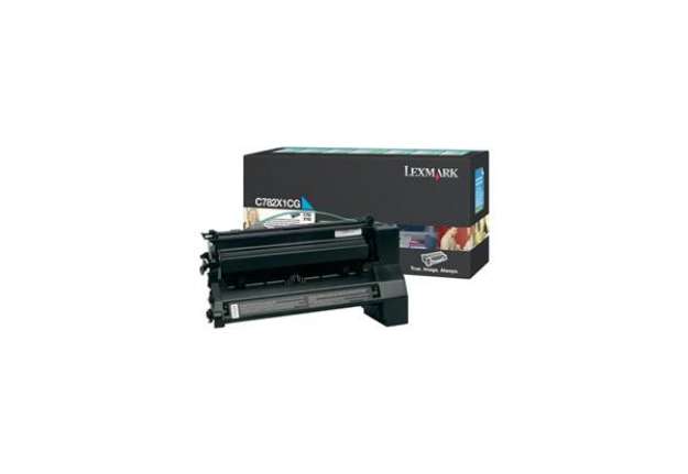 Immagine di Toner altissima resa return program Lexmark ciano C782X1CG