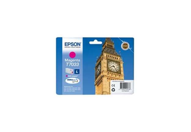 Immagine di Cartuccia inkjet standard ink pigmentato blister RS T7033 Epson magenta C13T70334010