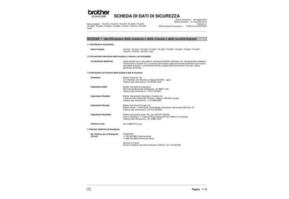 Immagine di Toner 325 Brother giallo  TN-325Y