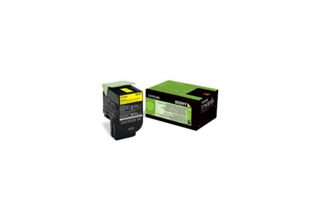 Immagine di Toner alta resa return program 802HY Lexmark giallo 80C2HY0