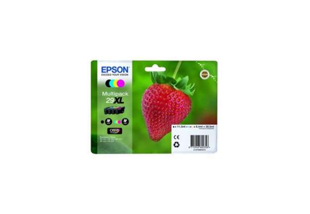 Immagine di cartucce inkjet alta capacità Fragola T29XL Epson nero+ciano+magenta+giallo Multipack - C13T29964012
