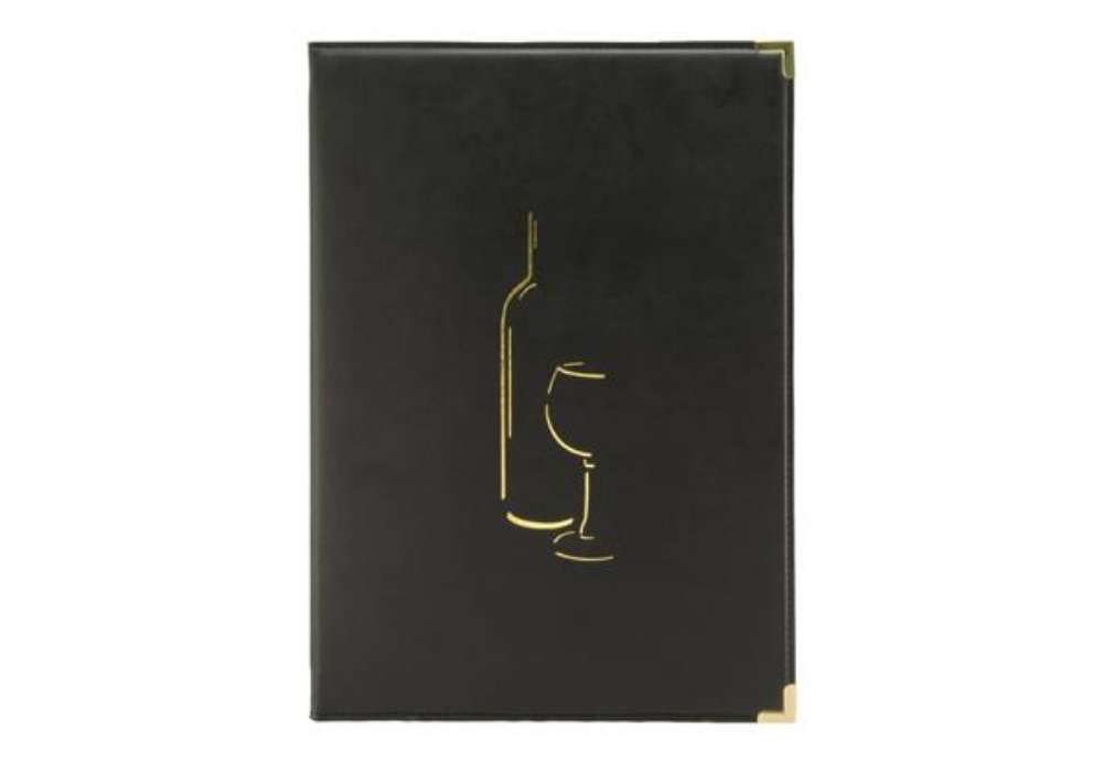 Immagine di Carta vini Securit® Classic in similpelle A4 nero MC-CRWC-BL