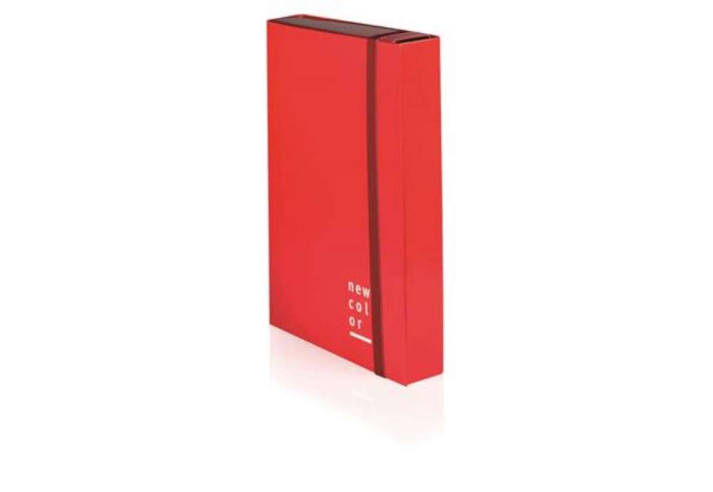 Immagine di Cartella a 3 lembi con elastico piatto BREFIOCART NEW COLOR 25x35 cm dorso 10 cm arancio - 0221301.A