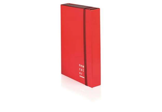 Immagine di Cartella a 3 lembi con elastico piatto BREFIOCART NEW COLOR 25x35 cm dorso 10 cm arancio - 0221301.A