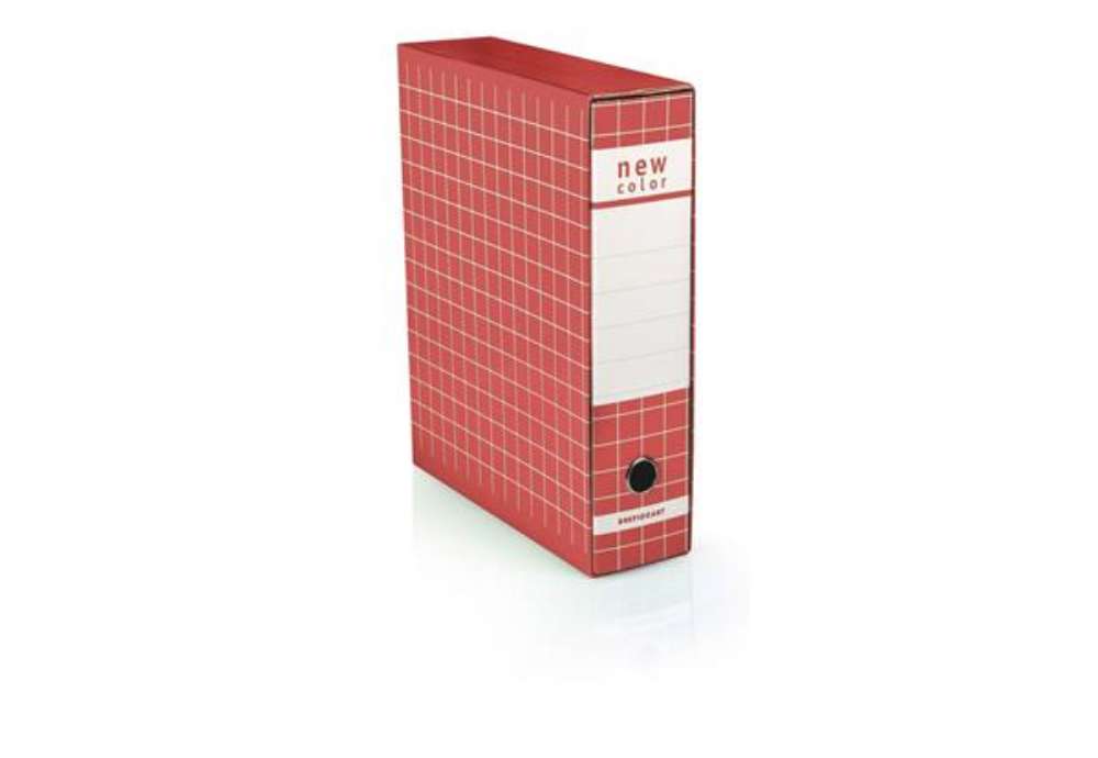 Immagine di Registratore protocollo con custodia BREFIOCART New Color 35x28,5 cm dorso 8 cm rosso - 0201180.RO