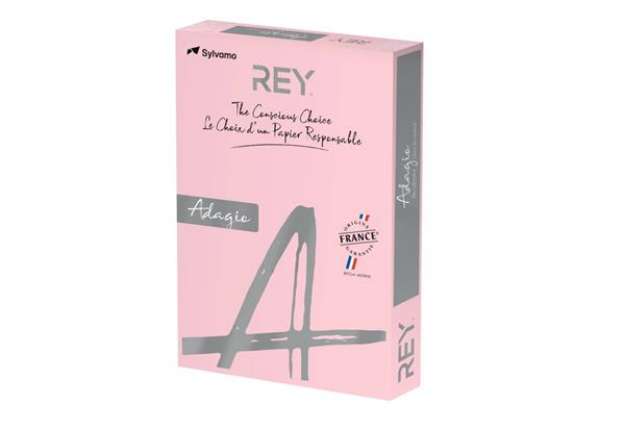Immagine di Carta colorata A4 Sylvamo Rey Adagio 160 g/m² rosa 07 - Risma da 250 fogli - ADAGI160X463