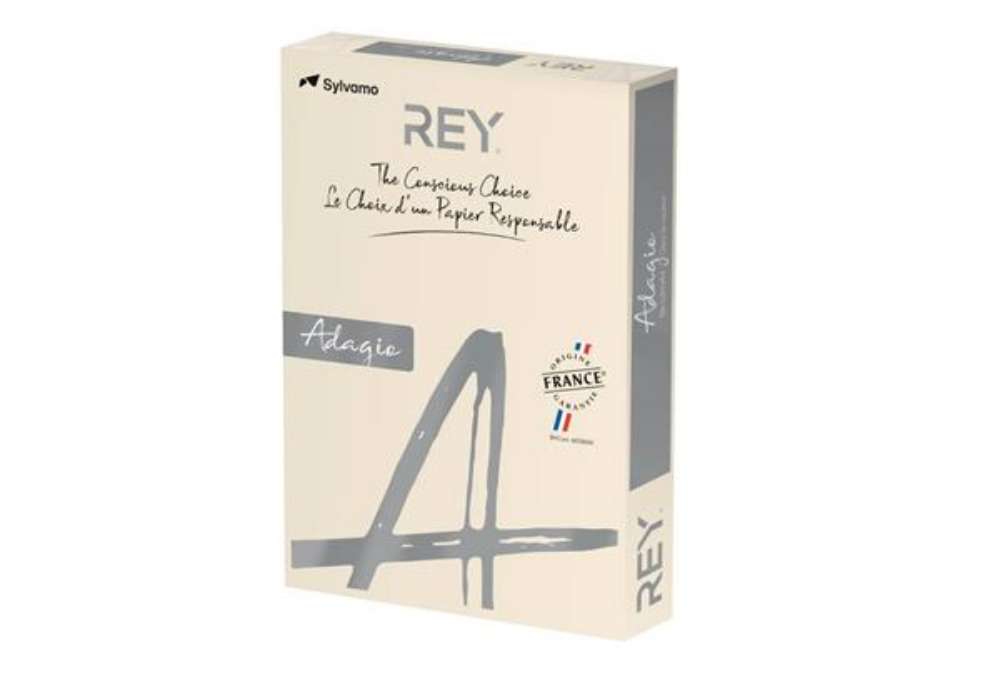 Immagine di Carta colorata A4 Sylvamo Rey Adagio 160 g/m² avorio - Risma da 250 fogli - ADAGI160X475