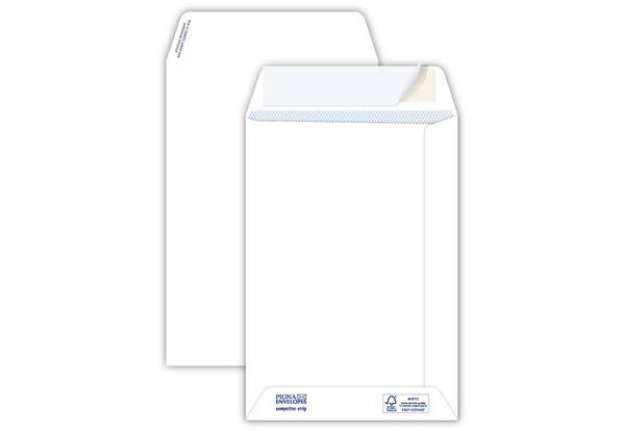 Immagine di Buste a sacco bianche autoad. removibili Pigna Envelopes Competitor strip 100 g/m² 160x230 mm  conf.