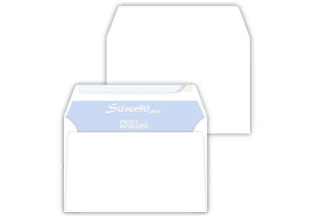 Immagine di Buste senza finestra Pigna Envelopes Silver80 Strip 80 g/m² 120x180 mm bianco conf. 500 pezzi - 0097