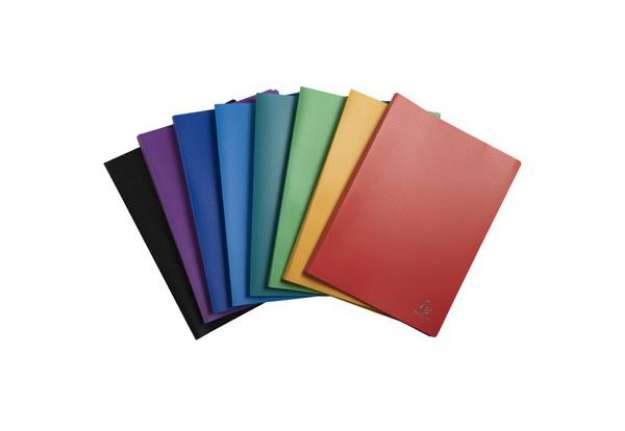 Immagine di Portalistini Exacompta LINEA OPACO 8 colori assortiti ppl A4 40 buste 8540E
