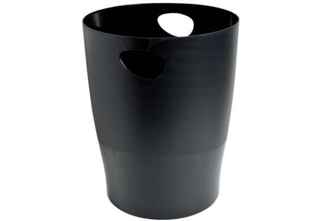 Immagine di Cestino gettacarta Exacompta ECOBIN ECOBlack ppl 15 l nero 453014D