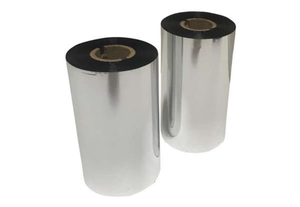 Immagine di Nastro carbonato per etichette a trasferimento termico Printex cera 60 cm x 300 m nero - Foil Cera P