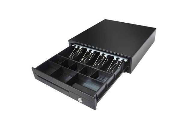 Immagine di Cassetto portadenaro per banconote e monete nero 42x41x10 cm 3437