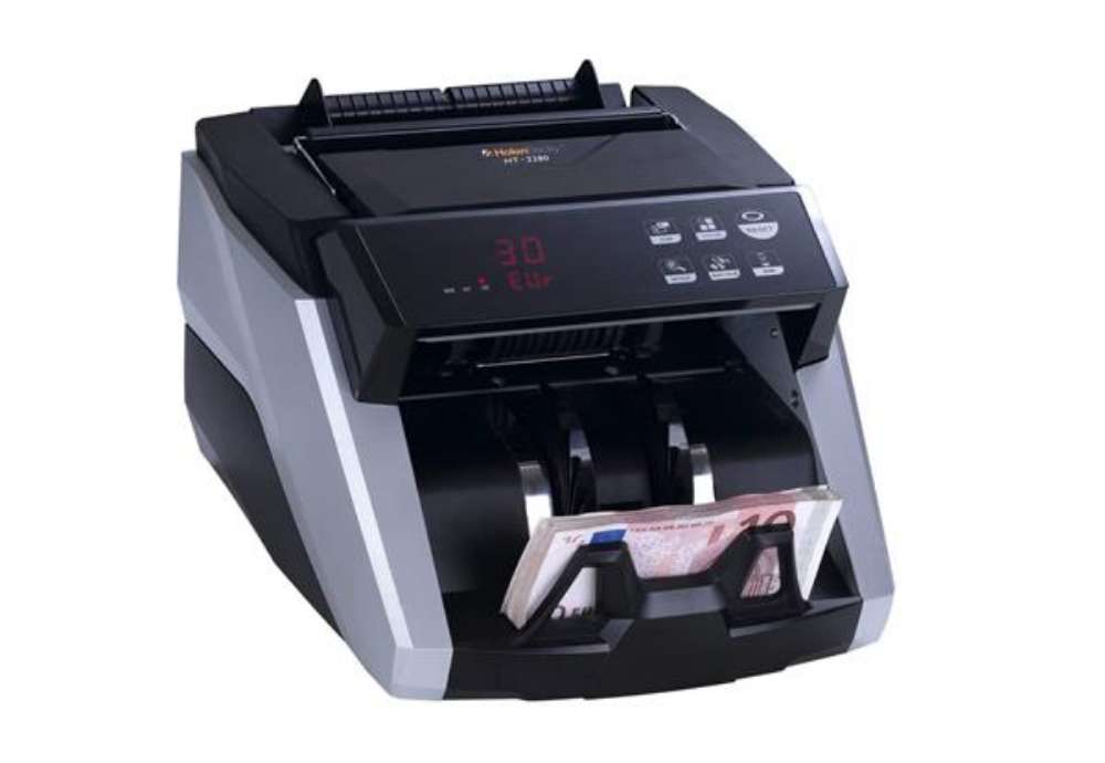 Immagine di Conta-verifica banconote HolenBecky HT 2280 nero/silver Euro, USD, GBP, CHF 3382