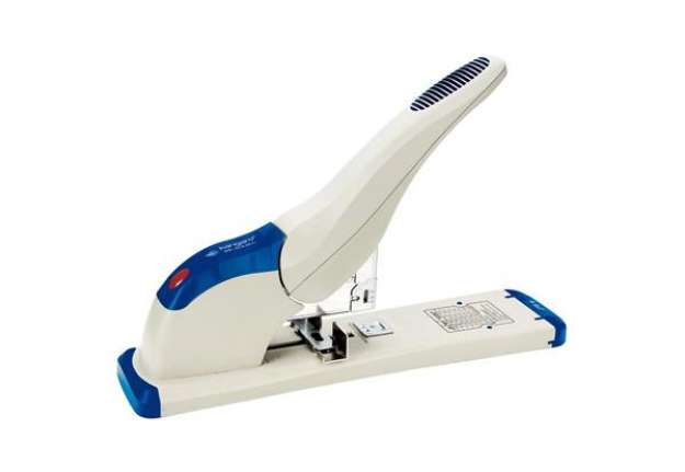 Immagine di Cucitrice alti spessori Turikan FL HD23 S20 grigio, inserti blu fino a 170 fogli mm. 382x85x245 - 03