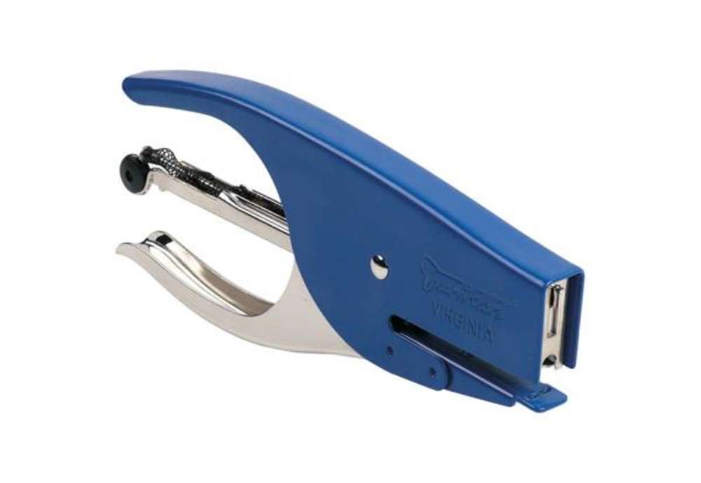 Immagine di Cucitrice manuale a pinza Turikan VIRGINIA passo 6 mm blu punto chiuso 0106B