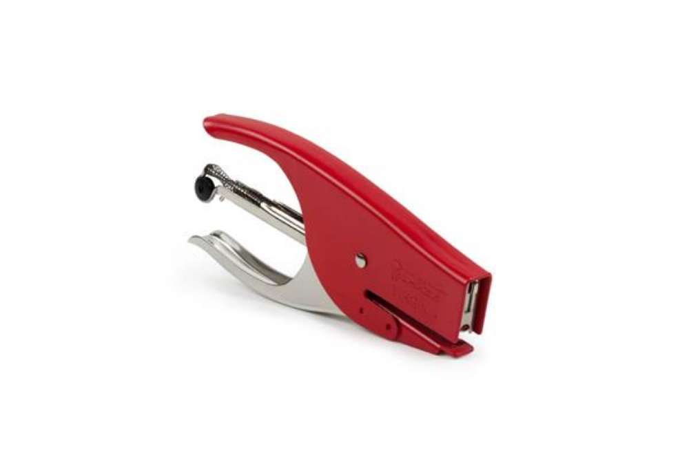 Immagine di Cucitrice manuale a pinza Turikan VIRGINIA passo 6 mm rosso punto chiuso 0106R