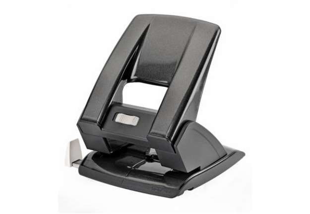 Immagine di Perforatore a 2 fori Kangaro AION 40 fogli - nero foro 6 mm 2047
