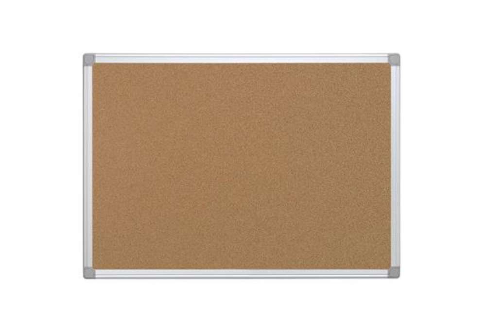 Immagine di Pannello in sughero Q-Connect con cornice in alluminio 90x60 cm - KF03561