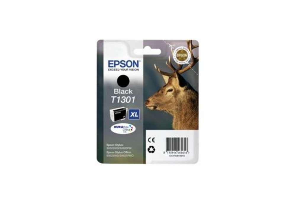 Immagine di Cartuccia inkjet ink pigmentato Cervo T1301 Epson nero C13T13014012