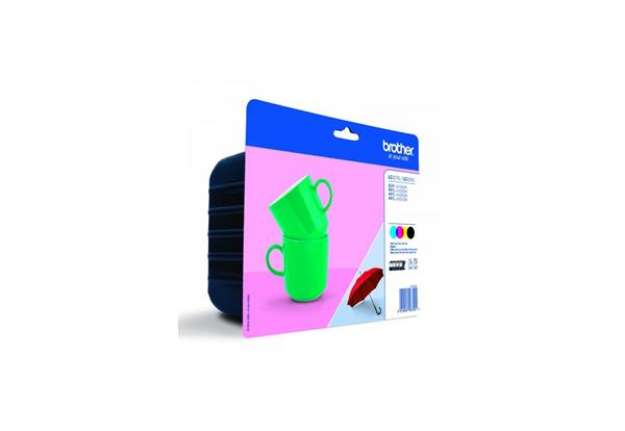Immagine di Cartucce inkjet LC-227+LC-225 Brother n+c+m+g Conf. 4 - LC-227XLVALBP