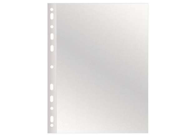 Immagine di Buste a perforazione universale Q-Connect 22x30 cm basso spessore finitura goffrata conf. 100 pz - K
