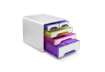 Immagine di Cassettiera da scrivania CEP Smoove 360x288x271 mm bianco 5 cassetti misti 1072130931