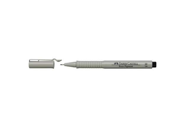 Immagine di Penna punta in fibra Faber-Castell Ecco Pigment 0,5 mm 166599