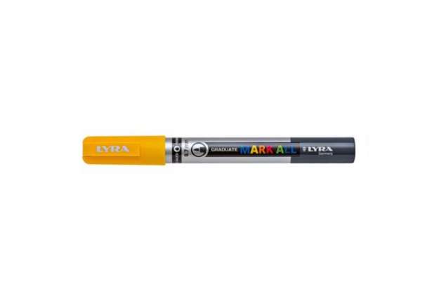 Immagine di Marcatore a tempera LYRA Graduate Mark All punta tonda 0,7 mm giallo L6800007