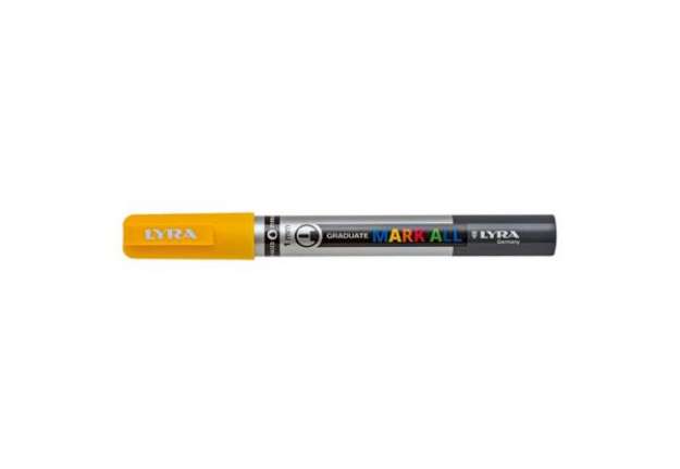 Immagine di Marcatore a tempera LYRA Graduate Mark All punta tonda 1 mm giallo L6810007