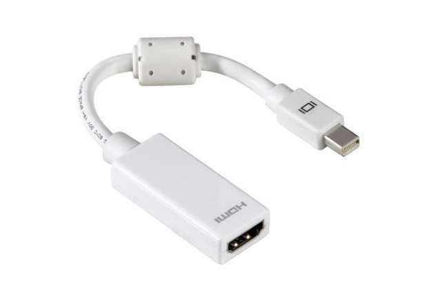 Immagine di Cavetto adattatore HAMA Mini Display Port M/HDMI F bianco per Mac 7653246