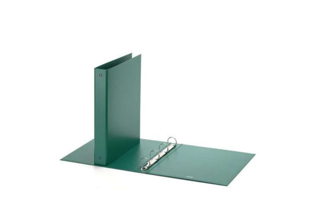 Immagine di Raccoglitore FAVORIT Europa 22x30 cm 4 anelli tondi Ø 30 mm - dorso 4 cm verde 400051150