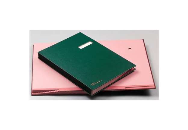 Immagine di Libri Firma Fraschini 14 intercalari dorso in tela blu 614-DB