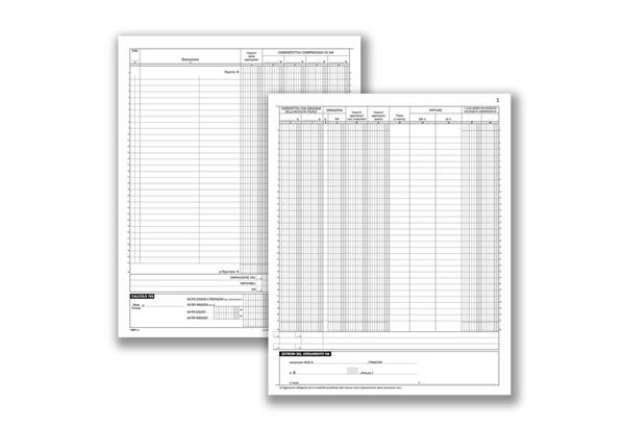 Immagine di Registri dei corrispettivi data ufficio 36 pagg. numerate 31x24,5 cm DU1386N0000