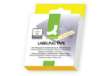 Immagine di Nastro per etichettatrici Q-Connect compatibile con Dymo D1 Dymo Label Manager nero/bianco 12mm x 7m