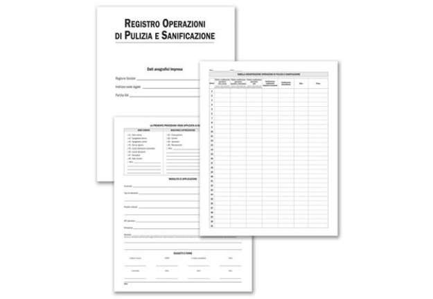 Immagine di Registro operazioni di pulizia e sanificazione Data Ufficio - 28 pagine - 31x24,5 cm DU321900100