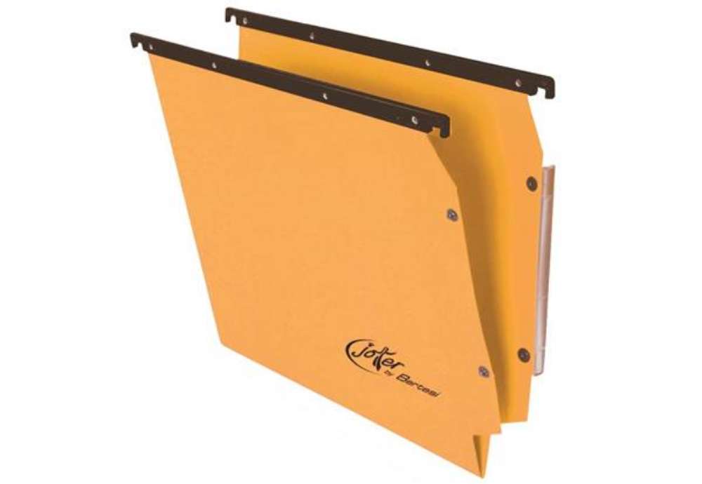 Immagine di Cartelle sospese laterali per armadi Linea Joker 33 cm fondo V - giallo conf. 25 pezzi - 414F LINK -
