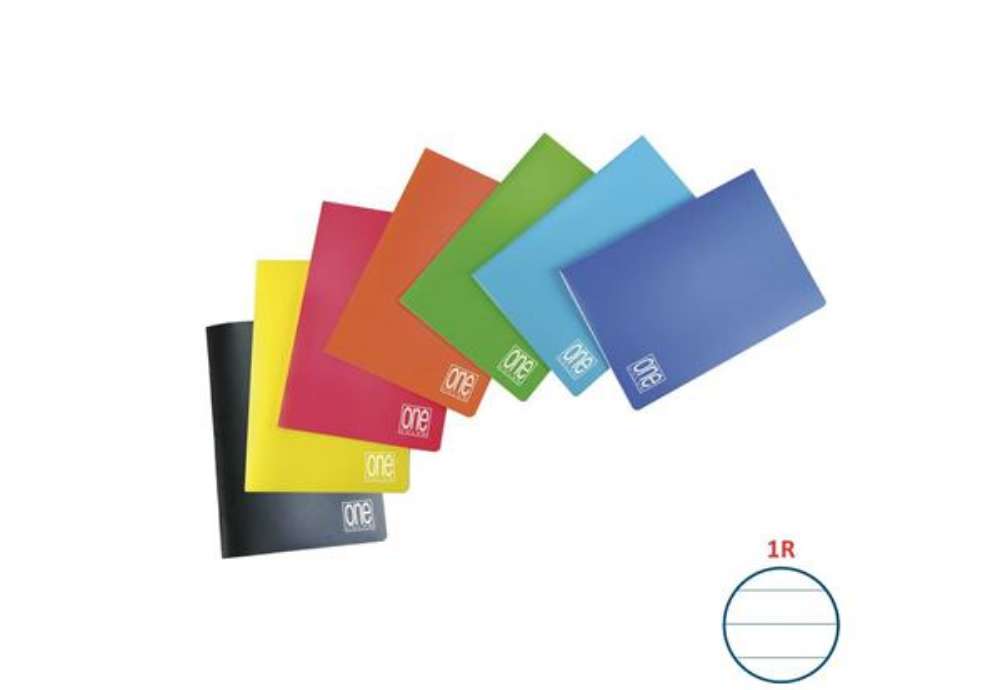 Immagine di Maxi quaderno One Color A4 - 80 g/m² - 20+1 ff - 1R - colori assortiti - 5573